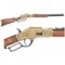 M1873 LEVER ACTION WESTERN REPLICA RIFLE ENGRAVED BRASS FINISH